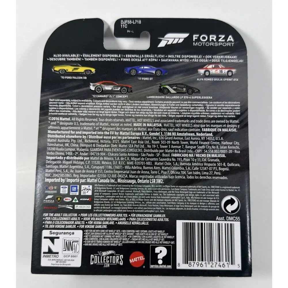 Hot Wheels Forza Motorsport 2016 - 5 Car Set - Open Box